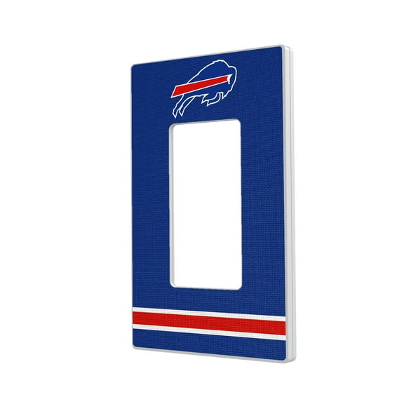 Buffalo Bills Stripe Single Rocker Light Switch Plate