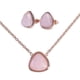 thumbnail image 1 of Set Juego de Joyería para Mujer LuckyLy Aline Collar y Aretes de Acero Inoxidable Rosa UNITALLA, 1 of 8