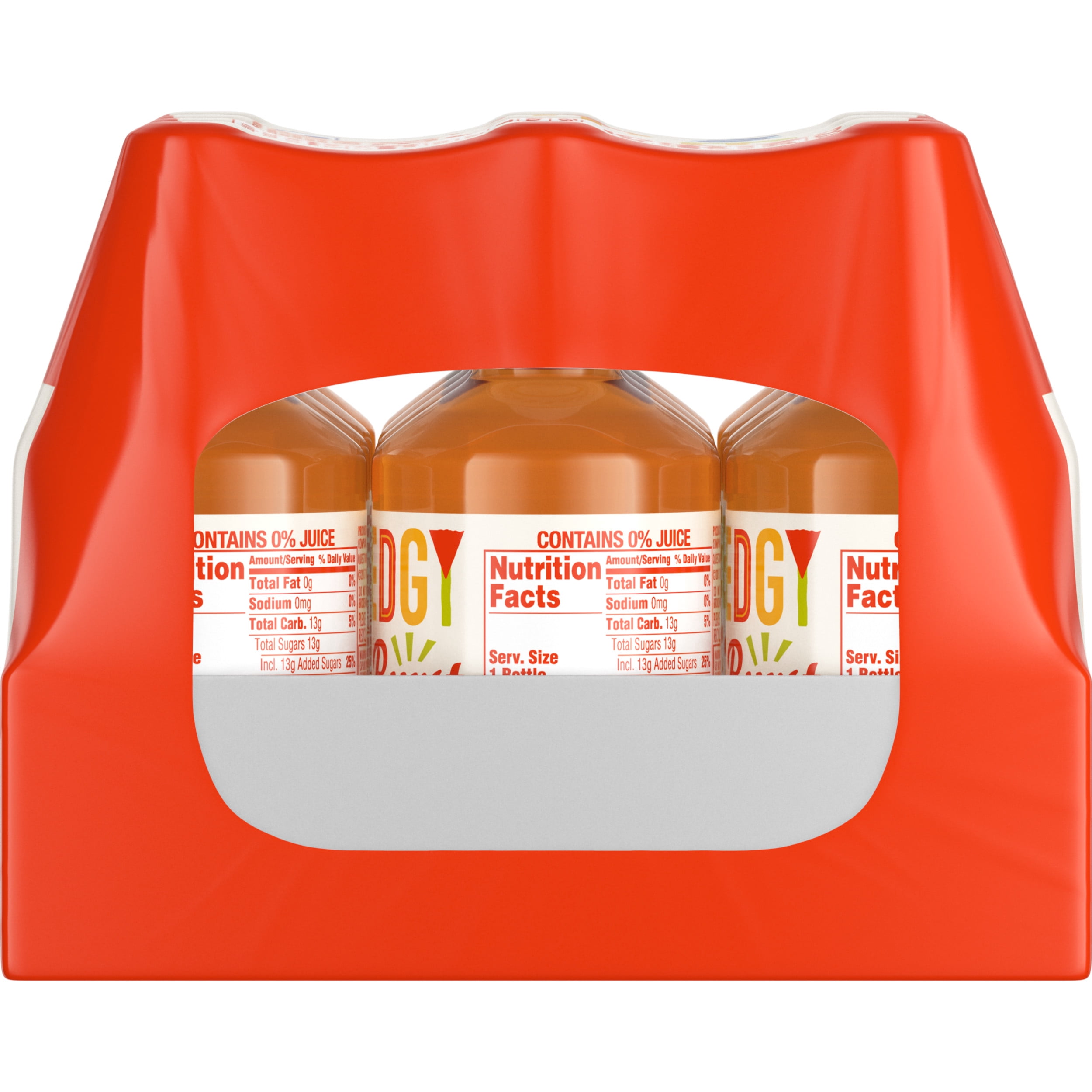 Tum-e Yummies Edgy Orange Burst Naturally Fruit Water, 10.1 fl oz, 12 Count Bottles
