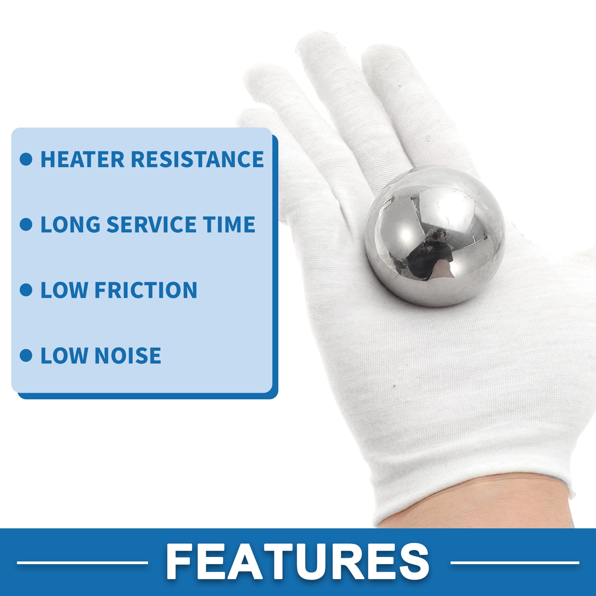 Unique Bargains 50.8mm Bearing Ball Bearing Steel G100 Precision Ball Silver Tone 1 Pc
