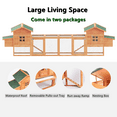 thumbnail image 2 of 160" Chicken Coop Outdoor Wooden Rabbit Hutch Poultry House with Chicken Run Cage, Egg Box & Waterproof Roof, 2 of 5