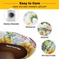 thumbnail image 3 of Elastic Fitted Round Tablecloth, Sunflowers Waterproof Stretch Table Cover for 36"-44" Tables, Spring Flowers Gnomes Hydrangea Daisy Wood Washable Outdoor Tablecloths for Patio, Picnic, Camping, 3 of 9