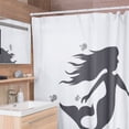 thumbnail image 4 of Cortina de Baño Impermeable Antihongos Juana Gallo con Diseño de Silueta Sirena para Baño, 4 of 7