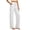 White, variant on KHONTS Linen Pants for Women Summer Casual High Waist Straight Leg Trousers Lightweight Loose Pants with Pockets White XL