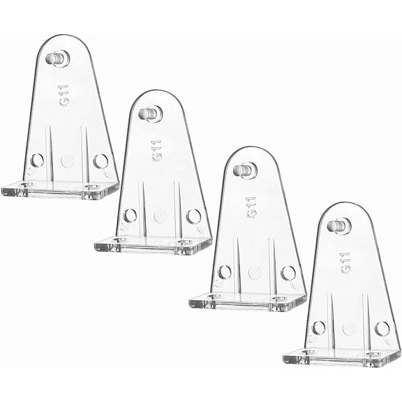 Hold Down Brackets Clear Color Bottom Rail Hold Clips for High Profile Blinds