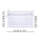 thumbnail image 2 of Estuche para lápices, bolsa para lápices, bolsa para bolígrafos, bolsa doble para bolígrafos, bolsa de malla transparente, bolsa de examen de gran capacidad, organizador de papelería, bolsa de almacen, 2 of 2