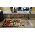 thumbnail image 2 of Red Poppies Dish Drying Mat, 2 of 7