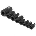 thumbnail image 2 of Juego de 8 adaptadores reductores de enchufe negro para llave de impacto CRV, 2 of 8