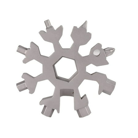 18-in-1 Multi-tool Combination Compact Portable Outdoor Snowflake Tool