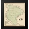 thumbnail image 2 of Stone 12x13 Black Modern Framed Museum Art Print Titled - Grand Island New York Landowner - Stone 1866, 2 of 5