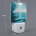 thumbnail image 2 of Salouo Turquoise Ocean Reflection for Night Lights Plug into Wall 1 Pack, 0.5W Plug in Night Light with Dusk-to-Dawn Light Sensor LED Nightlight for Bathroom, Adult, Hallway-EU, 2 of 7
