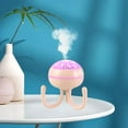 thumbnail image 3 of Humidificador ultrasónico de aromaterapia de 200 ml con 7 luces LED de colores cambiantes. Rosa, 3 of 9