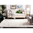 thumbnail image 3 of SAFAVIEH Madison Katina Traditional Oriental Area Rug, Silver/Ivory, 6'7" x 9'2", 3 of 12