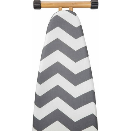 18 X 54 Ironing Board Cover Candie Couture By MacBeth Collection - Scorch Resistant Ironing Board Cover & Pad in Chevron Graphite (15
