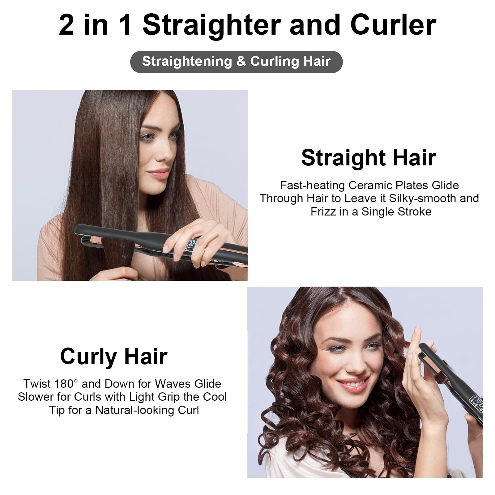 One How To Wave Hair Using Straighteners Wavy Hair Tutorial