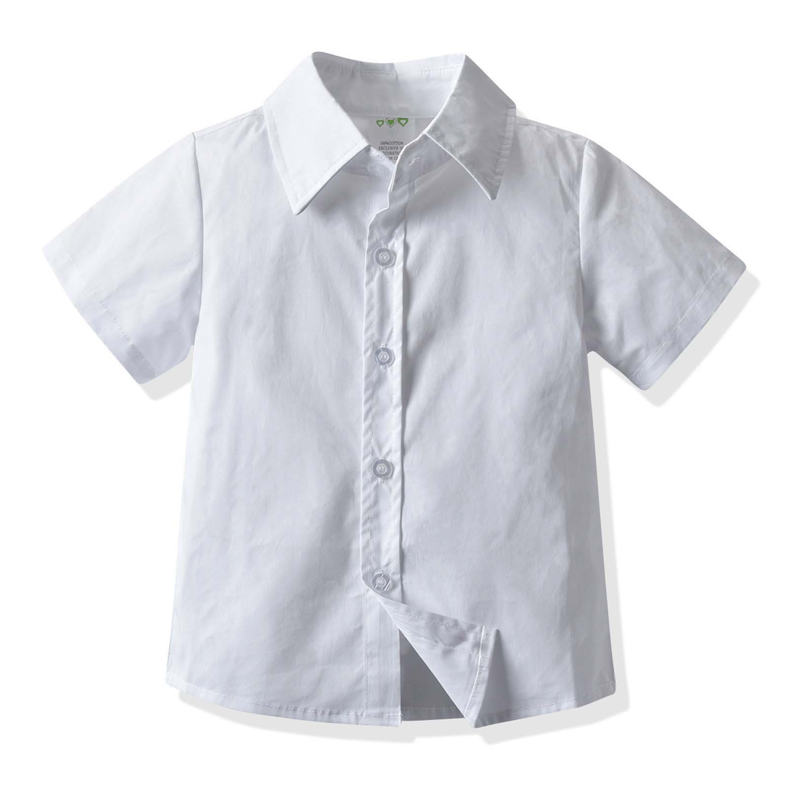 XZNGL Short Sleeve Dress Boys Gentlemens Clothing Summer