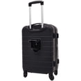 thumbnail image 3 of Wrangler Smart Luggage Set with Cup Holder, USB Port and Phone Holder, Black, 2 Piece Set, 3 of 7