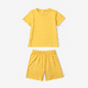 thumbnail image 1 of PatPat Conjunto de camisetas de algodón de color sólido y shorts para niños y niñas pequeños (2 piezas), 1 of 3