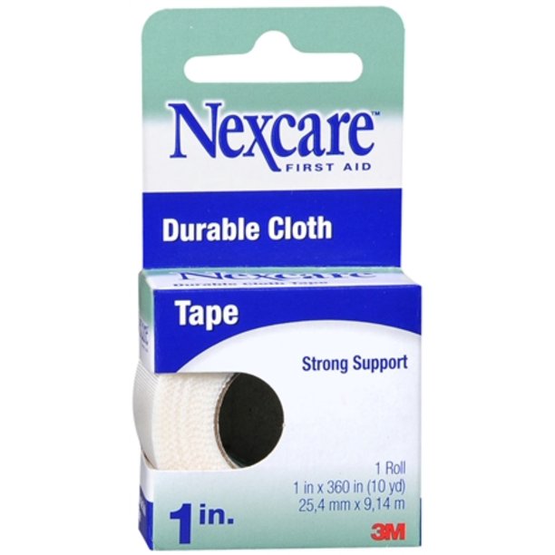 Nexcare Durable Cloth Tape 1 Inch 10 Yards (Pack of 2)