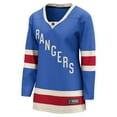 thumbnail image 2 of Women's Fanatics  Blue New York Rangers Centennial Breakaway Jersey, 2 of 3