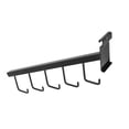 thumbnail image 4 of SSWBasics 5-J-Hook Waterfall Black Faceout for Wire Grid and Grid Wall - Pack of 5 -, 4 of 7