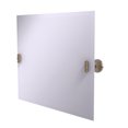 thumbnail image 1 of Allied Brass SB-93 Frameless Landscape Rectangular Tilt Beveled Edge Wall Mirror, Antique Pewter, 1 of 3