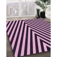 thumbnail image 3 of Ahgly Company Machine Washable Indoor Rectangle Transitional Pastel Purple Pink Area Rugs, 4' x 6', 3 of 7