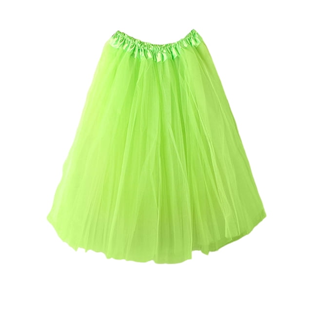 Timegard Girls Clothes Cute Elastic Waist Lightweight Loose Solid Color Flowy Mesh Skirts for Dance