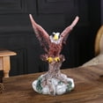 thumbnail image 4 of Estatuilla de águila de resina, estatua, decoración de escritorio para interior y exterior, jardín, exquisita obra de arte, accesorio inferior, 4 of 9