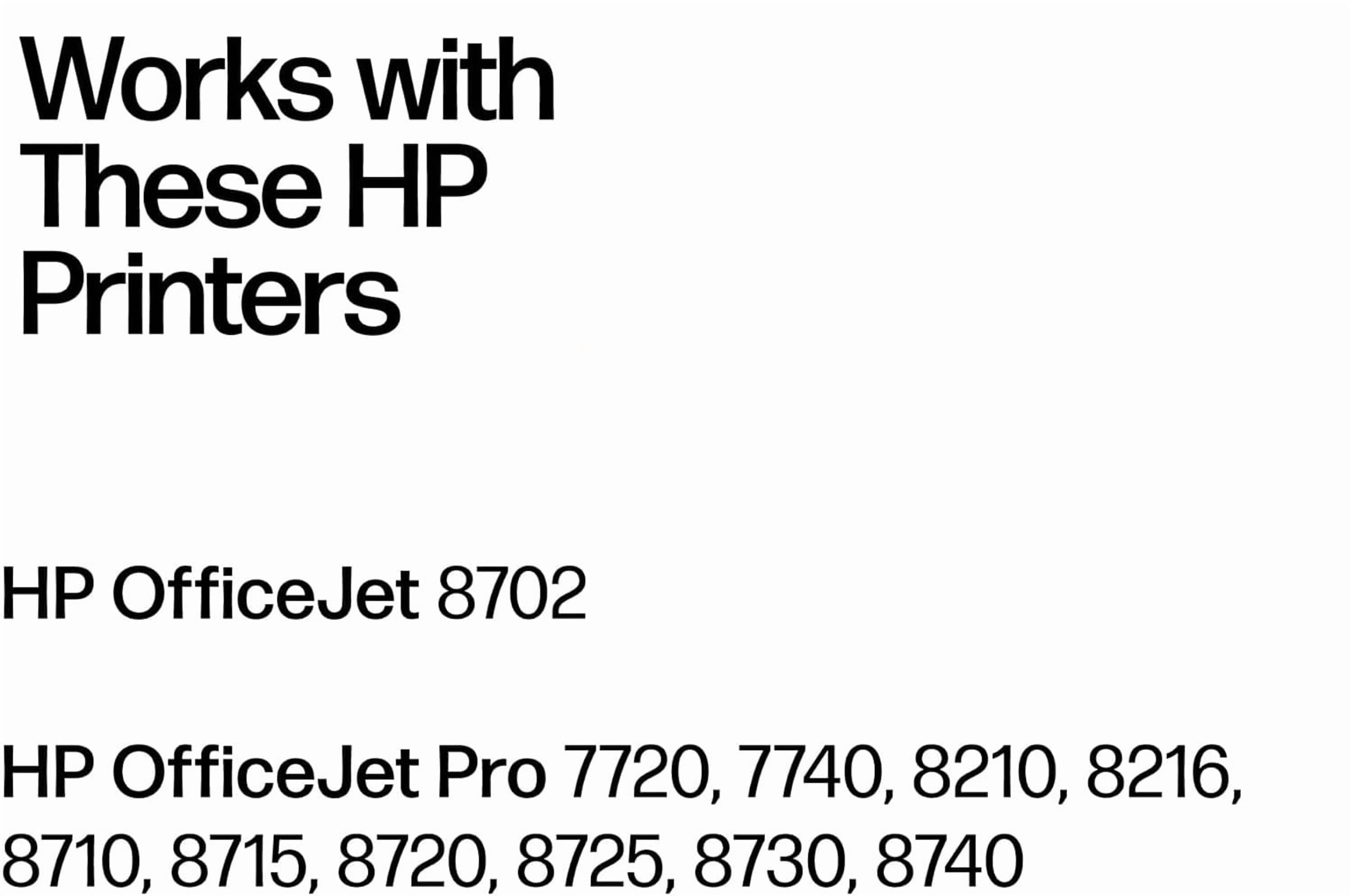 HP 952 C/Y/M 3PK Ink Cartridges N9K27AN Works with Printer Series: OfficeJet 8702, OfficeJet Pro 7720, 7740, 8210, 8710, 8720, 8730, 8740S Sold without manufacturer warranty