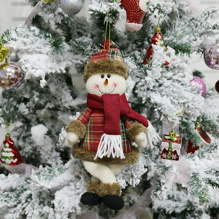 Plush Christmas Ornaments Set 6 Pieces Christmas Tree Plush Hanging Ornaments Decorations Santa Snowman Elk Ornaments For Christmas Tree Pendant Holiday Party Decor Walmart Canada