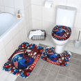 thumbnail image 3 of Juego de alfombras de baño de 3 piezas del equipo Patriots Alfombra antideslizante para baño de 31,5 x 20 pulgadas, 3 of 7