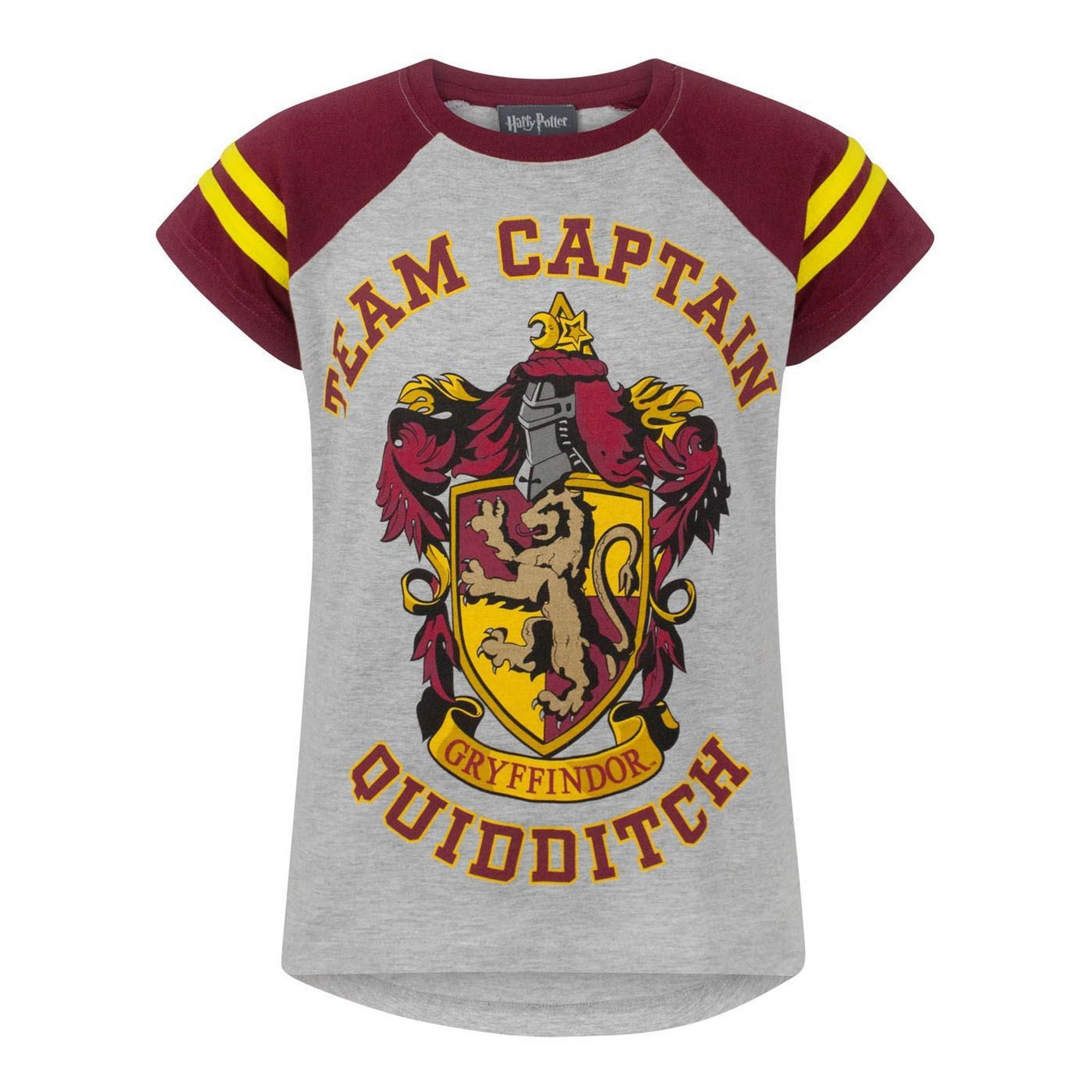 Harry Potter Official Girls Gryffindor Quidditch Team Captain Girl�'s T- Shirt (11-12 Years)