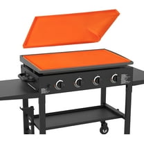 Heavy Duty Food Grade Silicone Griddle Cover, 22" Silicone Griddle Cover Mat for Blackstone Griddle, Silicone Grill Mats for Outdoor,Griddle Top Protective Cover for Black Stone Accessories（Orange)