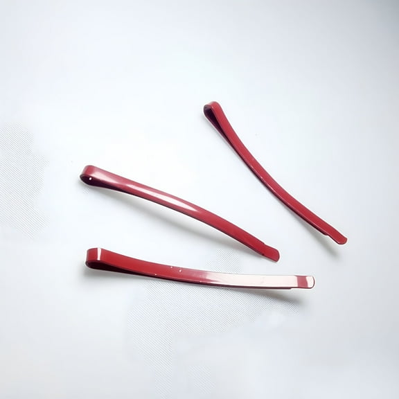VANIDO Cosplay Bangs Hair Clips Red Hairpin Non Slip Hair Barrette Metal Bobby Pin