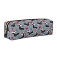 thumbnail image 1 of Fotbe Christmas Hat Dachshund Estuche para Lápices de Cuero con Estampado, Estuche con Cremallera Resistente, Organizador Compacto y Elegante para Papelería, 1 of 7