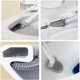 thumbnail image 2 of Escobilla y soporte para inodoro, cepillo para inodoro de silicona con soporte ventilado, suministros de limpieza, cepillo limpiador para inodoro, baño (5 unidades), 2 of 5