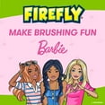 thumbnail image 3 of Firefly Slim Sonic Kids Barbie Toothbrush with USB Charging and Antibacterial Cover, Soft, 3 of 11
