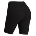 thumbnail image 5 of Xuanfei Women Solid Color High Waist Butt Lift Tummy Control Yoga Shorts with Pockets, 5 of 5