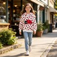 thumbnail image 2 of NLVRBC Toddler Girls Zip Up Ladybug Hoodies Kids All-Over Print Jacket With Hood 4T, 2 of 7