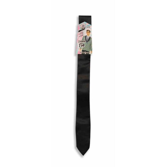 50'S SKINNY TIE-BLACK