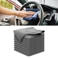 thumbnail image 1 of 10 paños de limpieza de microfibra, paño de cocina, paño lavable para limpiar ventanas, para cocina, menaje, hogar, lavar platos, coche. Gris, 1 of 8