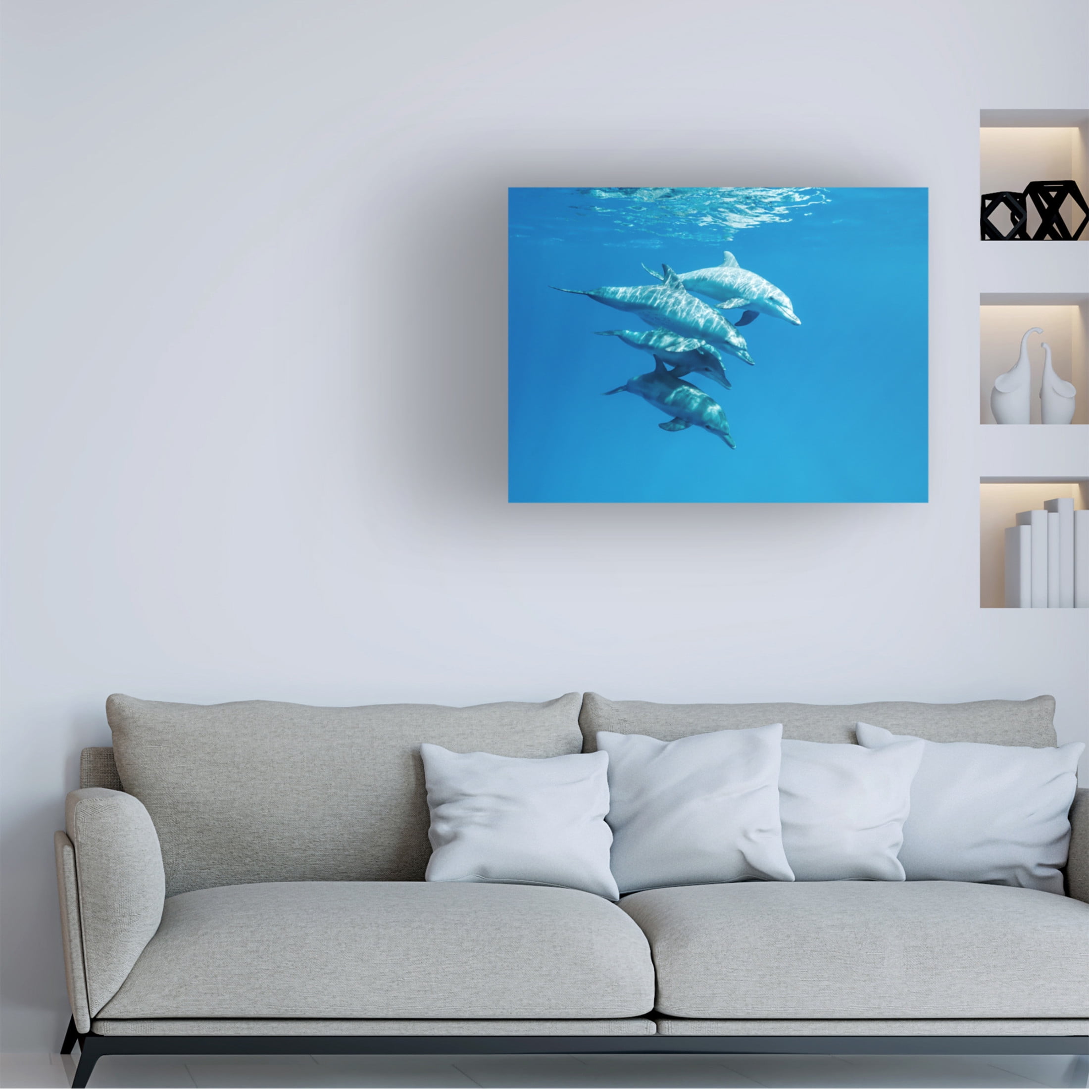 Canvas Wall Art - Serge Melesan 'Familly' Wall Art for Living Room, Bedroom, or Office Décor by Trademark Fine Art - 24 x 18 Inches