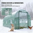 thumbnail image 5 of Portable Greenhouses, Walk-in Tunnel Greenhouse with 2 Support Rods, Green Mini Greenhouses,Steel Small Greenhouses, Garden & Outdoor Garden Supplies Greenhouses Walk-in Tunnel Greenhouse with 2 Supp, 5 of 9