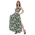 thumbnail image 3 of Bimba 2 Pcs Robe de Plage Sexy pour Femmes Imprimée Smockée Crop Top & Longue Jupe Ensemble, 3 of 7