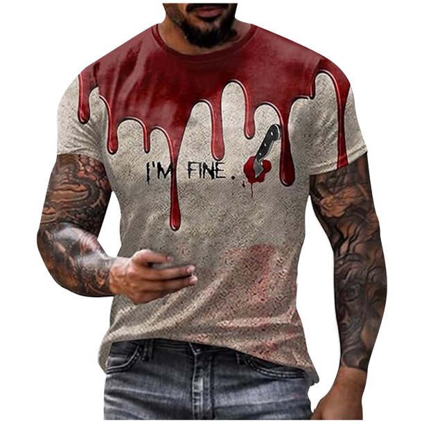 Camiseta De Manga Corta Con Cuello Redondo Y Temática De Playeras Deportivas Para Hombre