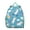 Greenish-blue-37, variant on Abstract Dog Art Student Backpack – Adorable Puppy Paw Print with Bone and Tail Cartoon Design, Artistic Watercolor Style for School