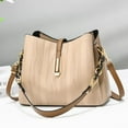 thumbnail image 2 of Stylago Purses and Handbags for Women Leather Crossbody Shoulder Bags Multiple Compartments Button Tote Bags for Ladies Work Brown, 2 of 7