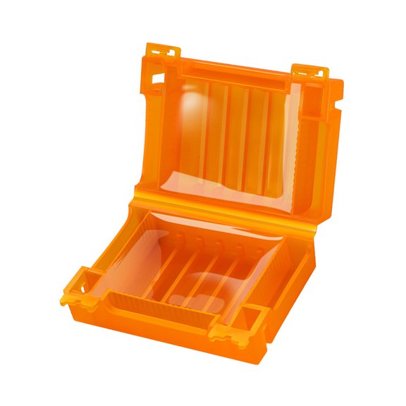 Damp Area Wire Junction Box with Hinged Latch Housing, Compact Cable Enclosure for Outdoor Wiring, Low Voltage Lines, and Wire Joints