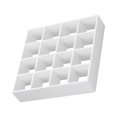 thumbnail image 1 of Dollhouse Storage Shelf, Furniture Accessories Miniature Wooden Storage Rack Miniature Wooden Shelf 16 Grid Display Shelf Dollhouse Furniture  For Dollhouse White, 1 of 8